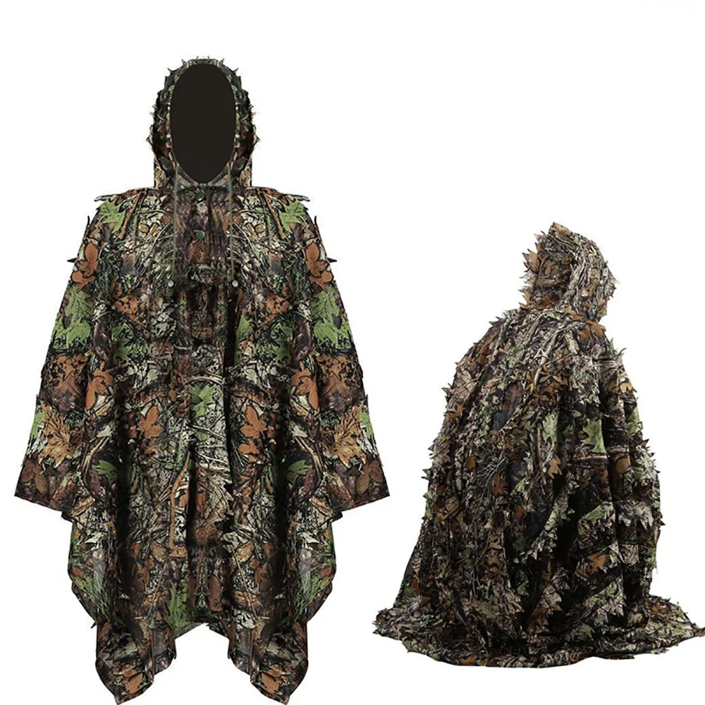 

Охотничий костюм гадли Камуфляжный кленовый лист 3D Тактический Костюм снайперский костюм для стрельбы в дикой природе фотографии для мужчин и женщин