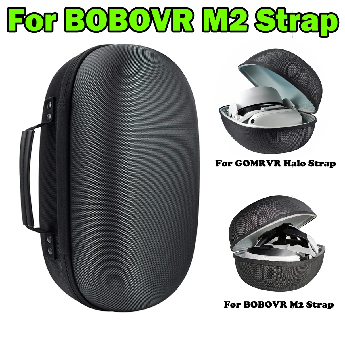 

For BOBOVR M2 Case for Oculus Quest 2 Halo Strap Improvements Hard EVA Carrying Travel Bag VR Accessories