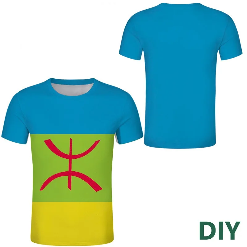 

Kabyle t shirt custom algeria t-shirt algerie country Berbers ethnic clothes logo print sports tshirt