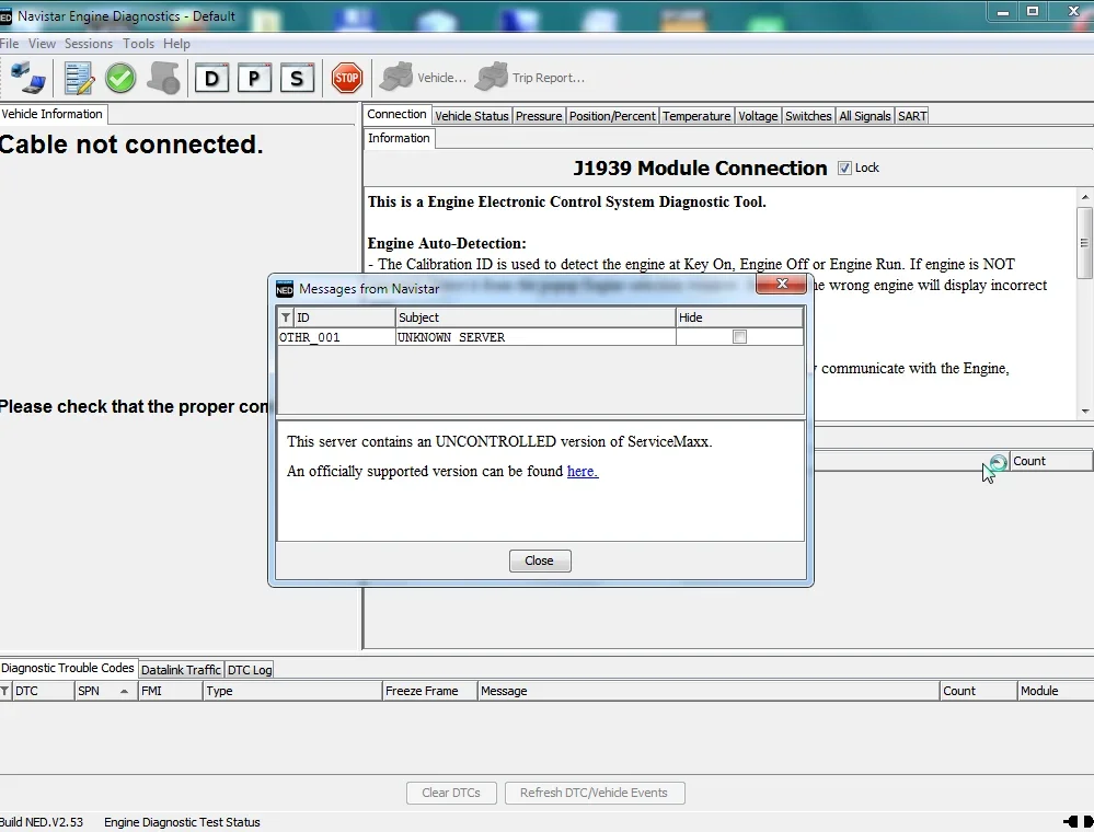 Международный для диагностики двигателей Navistar NED 06.2024+Карка