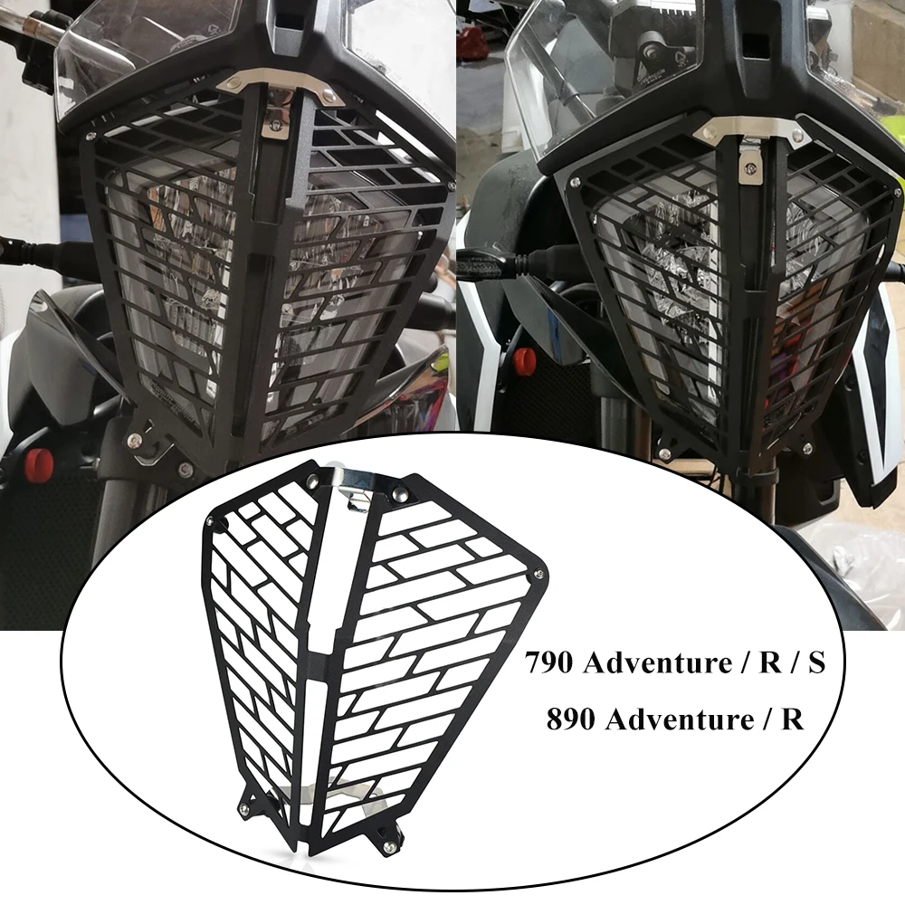 

FOR 890 Adventure 890 R 2020 2021 Motorcycle Accessories Headlight Protector Grille Guard Cover Protection Grill 890Adventure