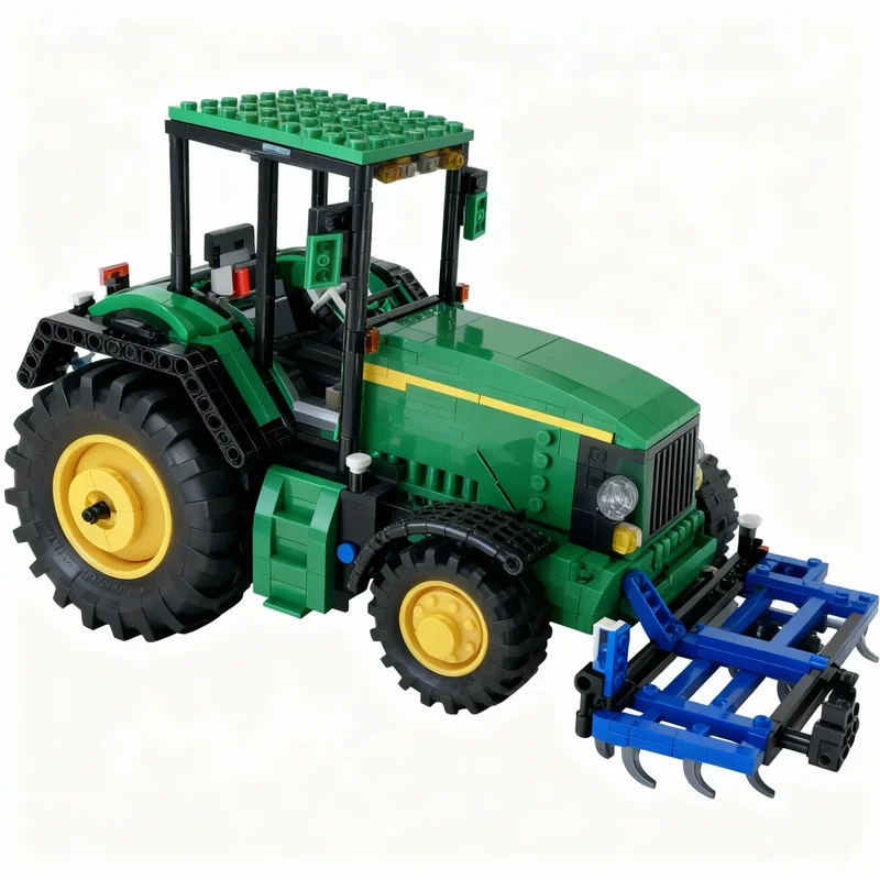 Фото Набор для сборки MOC Rabe Blue Bird 3 Cultivator 42054 Claas, 295 деталей, креативный конструктор, коллекционная игрушка, подарок для фанатов №5