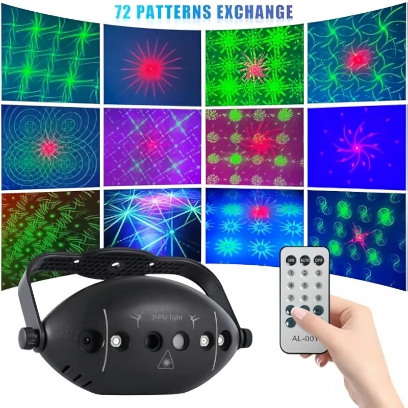 Мини-дискотека 72 узоры пульт дистанционного управления сценический эффект