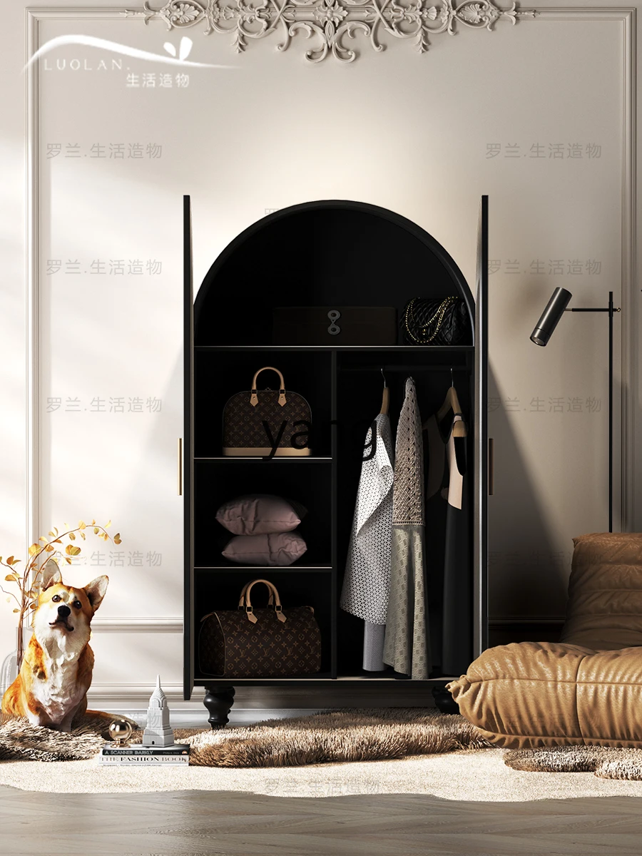 LXL современный шкаф для спальни кремовый вход из массива дерева двойная дверь