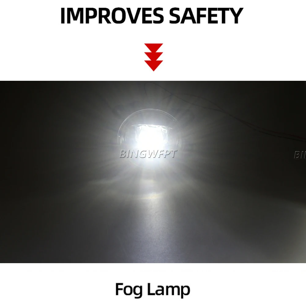 2 шт. передняя противотуманная фара для автомобиля 30 Вт 8000 лм 12 В