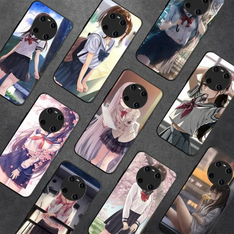 

Cute Comic Girls Phone Case for Redmi 8 9 9A for Samsung J5 J6 Note9 for Huawei NOVA3E Mate20lite cover