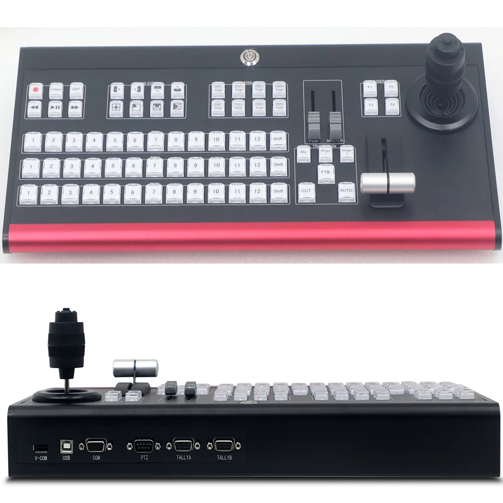 

1500HD Recording and broadcasting control keyboard multi format video switcher mixer Vmix video switching keyboard