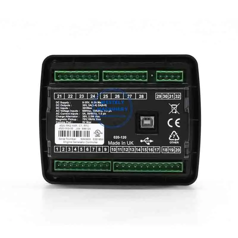 Оригинальный модуль контроллера дизельного электрического генератора DSE4520 MKII AMF