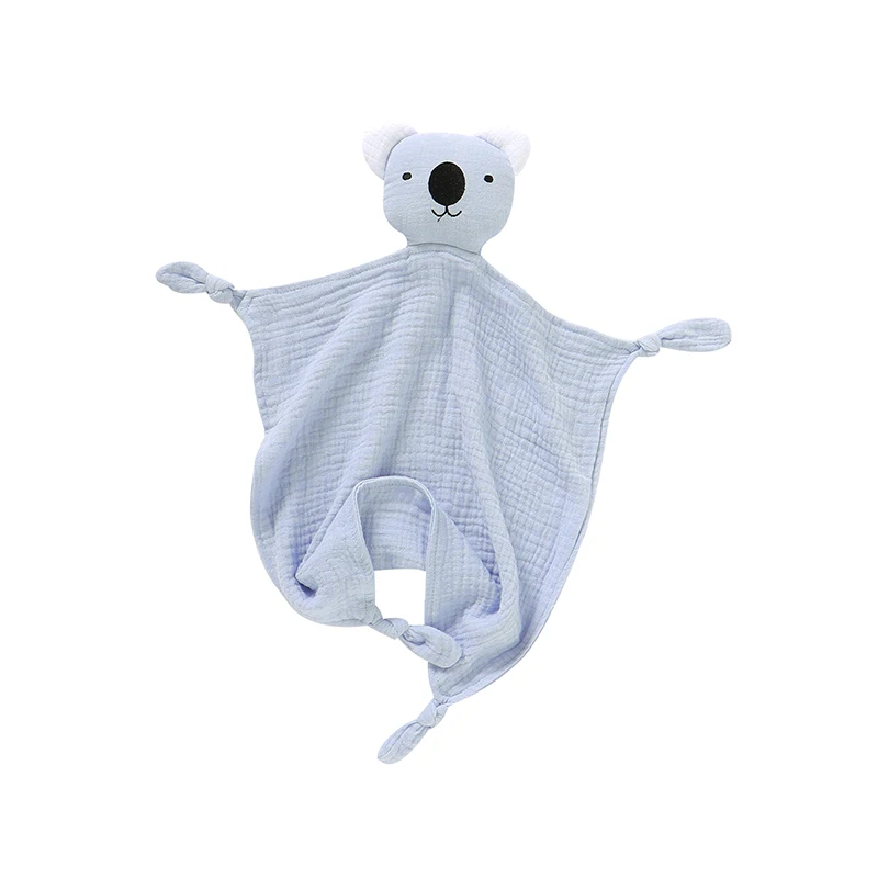 

New Brand Baby Security Blankets Cute Doll Newborn Infant Baby Boys Girls Cartoon Bibs Soft Cotton Muslin Sleeping Cuddling Toys