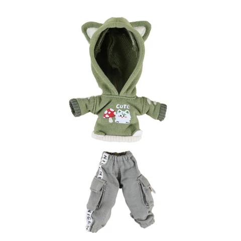 OB11 Одежда Толстовка с маленькими животными Детская одежда Костюм Шорты Комплект одежды Украшение GSC Body, 1/12bjd Одежда для кукол Игрушечная одежда