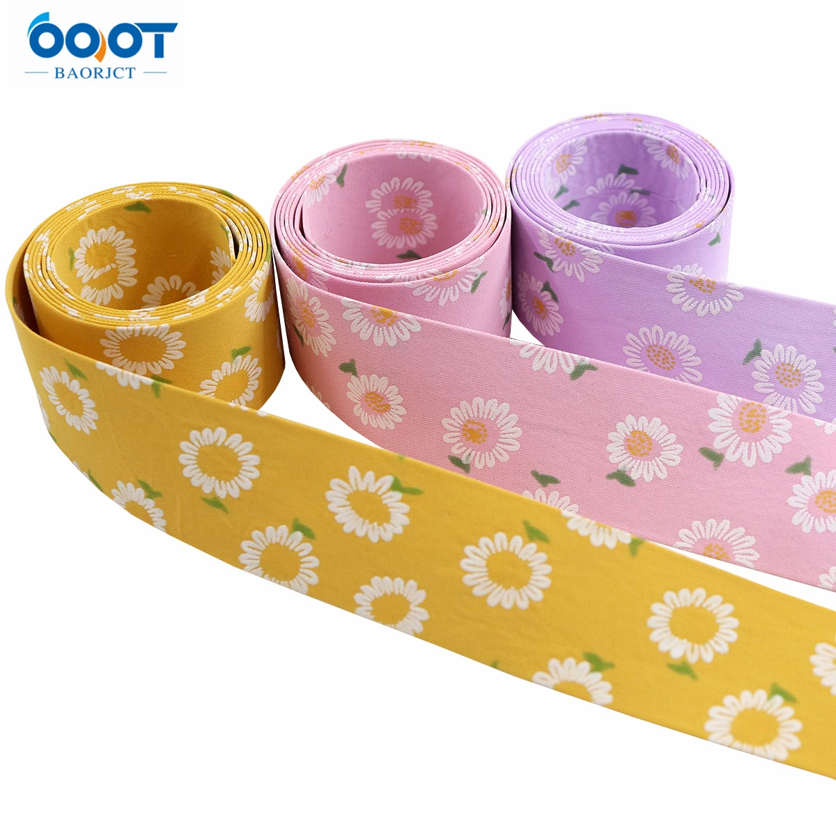 Двусторонняя Цветочная утолщенная тканевая лента 5 ярдов 38 мм сделай сам зажим