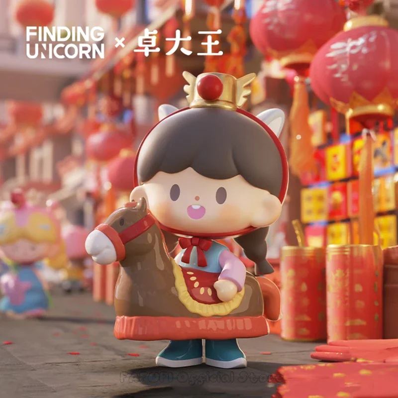 Значение единорога Zzoton Новый год в яблочной деревне серии слепая коробка игрушки