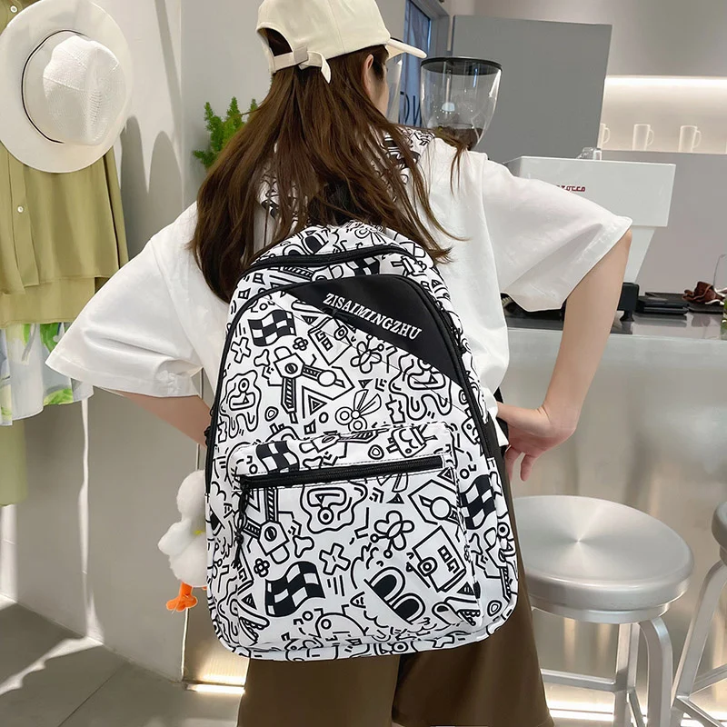 

Новая женская сумка нишевый модный вместительный студенческий рюкзак мужской рюкзак Высококачественная Текстура Универсальный дорожный школьный портфель