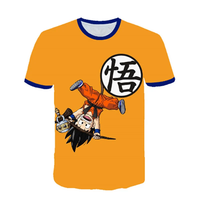 Dragon Ball Z Tshirt ForKids 3D Cartoon Print T-Shirt Fashion Girls Boy Harajuku Short Sleeve Tees Plus Size Couples Clothes images - 6