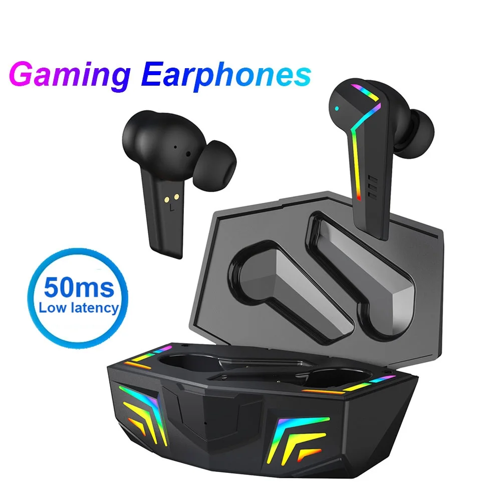 

Игровая гарнитура KINGSTAR с низкой задержкой, игровая гарнитура с RGB-подсветильник кой, игровая гарнитура TWS