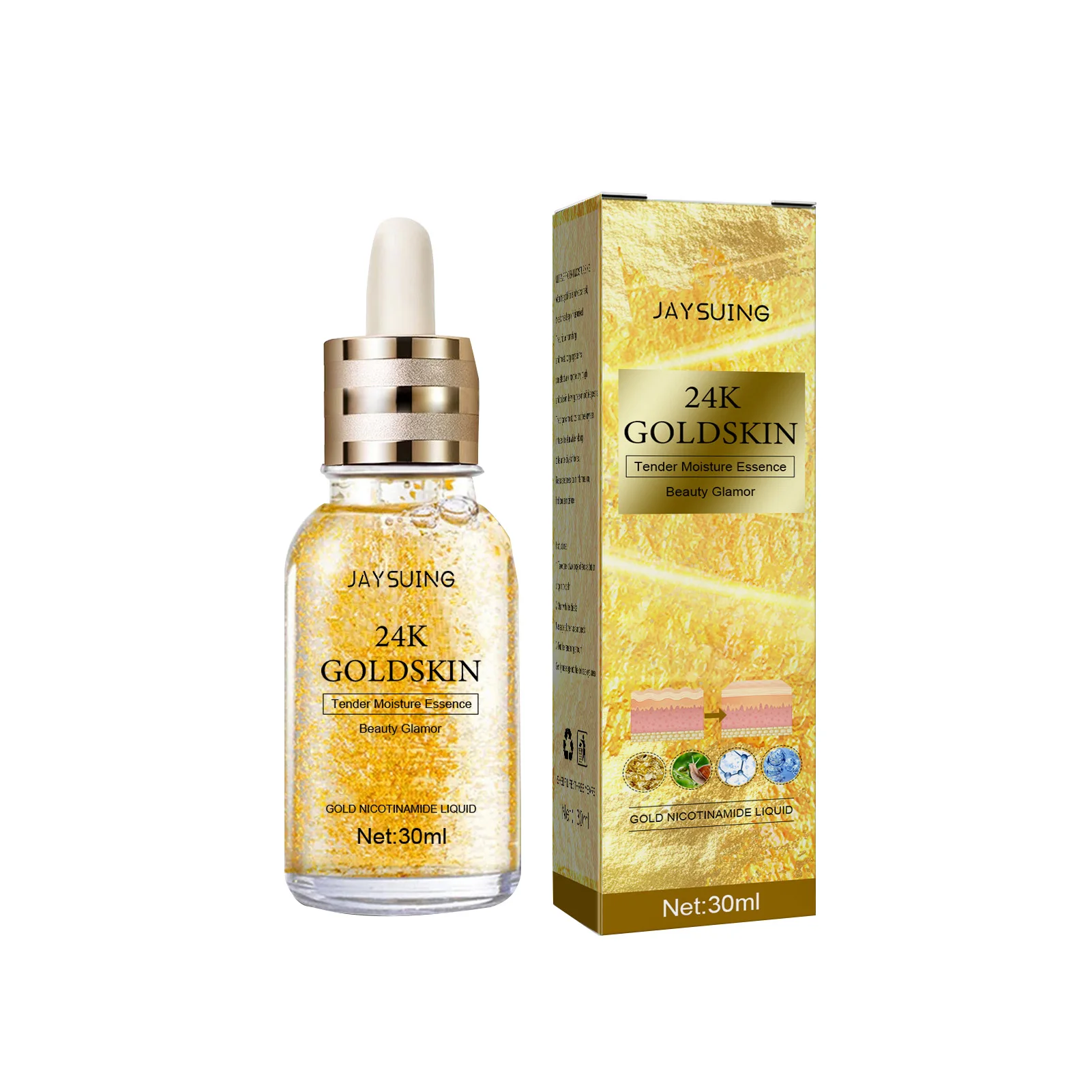 

24K Gold Essence For Face Moisturizing Firming Face Essence For Women Skin Care Ultra-Moisturizing Face Essence For Skin Care