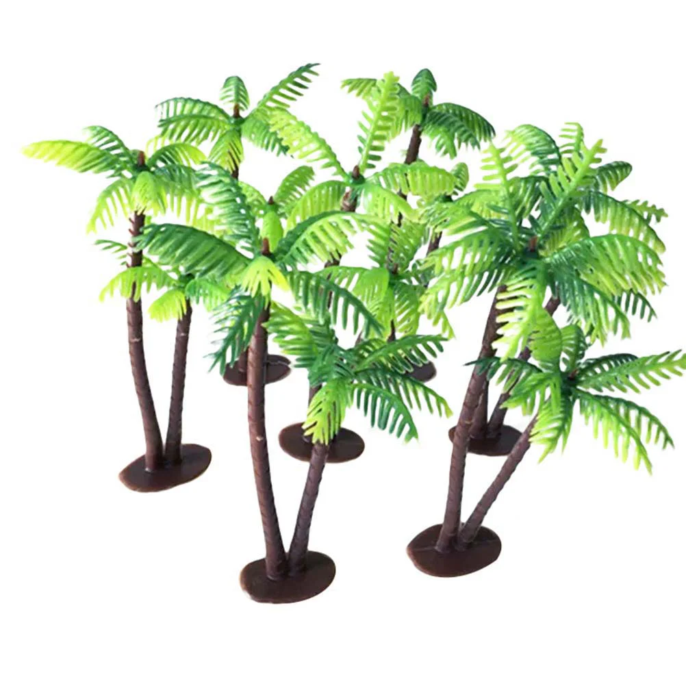 

Tree Trees Mini Palm Artificial Miniature Decor Model Decoration Landscape Fake Simulationbonsai Toy Pots Architecture Table