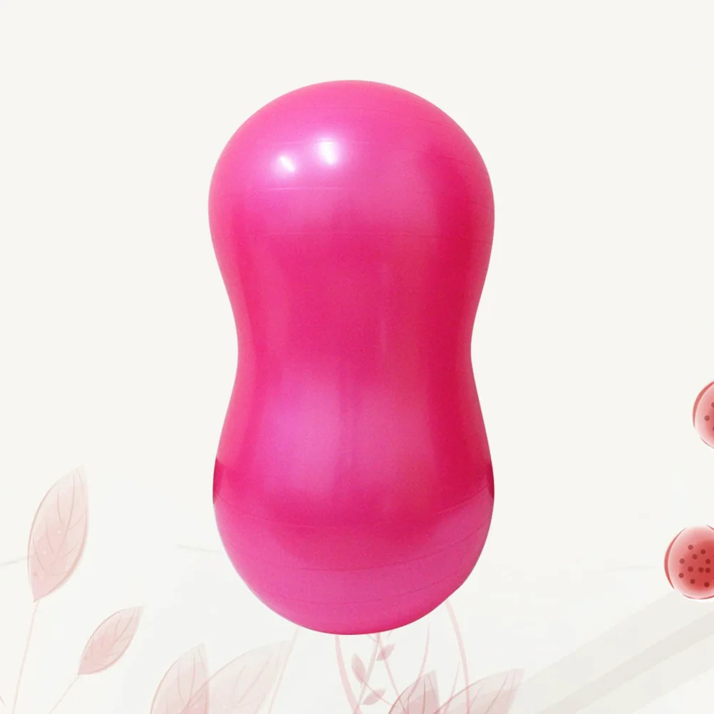 

Фитнес-тренажер в форме арахиса, мяч для йоги, утолщенное балансирующее устройство, инструмент для тренировок в тренажерном зале (розовый)