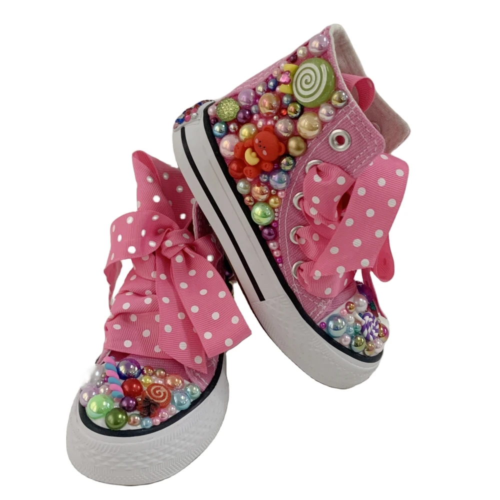 Розовые Клубные кеды JOJO siwa Lollipop яркий цвет новый год искусственная холщовая