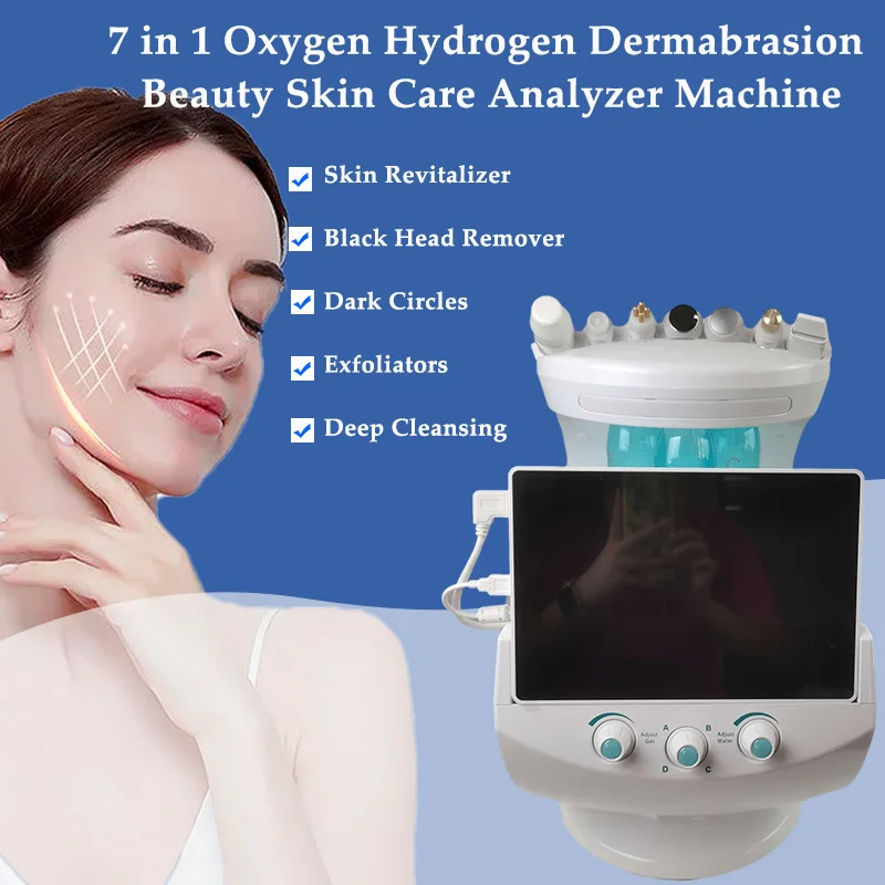 

2022 Hotsale 7 in 1 Hydra Beauty Facial Deep Cleansing Dermabrasion Aqua Peel Skin Analysis Machine