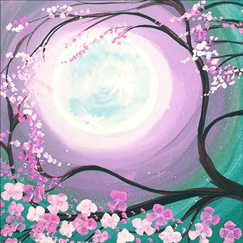 

20521Ann-Tulip diy digital oil painting oil painting acrylic flower painting explosion hand-filled landscape painting