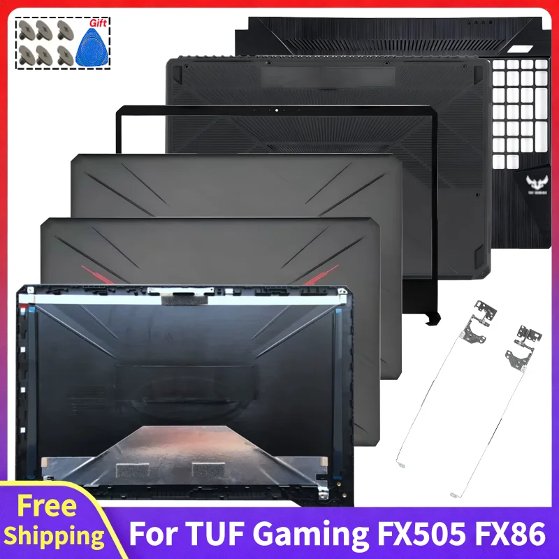 Фото Для TUF Gaming FX86 FX86F FX86FE FX86FM FX505: Замена экрана, задняя крышка, верхний корпус, передняя рамка, подставка для рук, нижний корпус, задняя крышка ЖК-дисплея №1