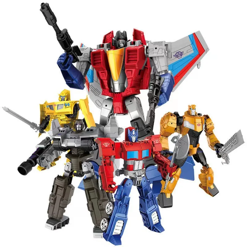 

20cm Alloy Transformers Toys Robot Car Model Optimus Prime Bumblebee Megatron Action Figure Deformation Toy for Boys Gift