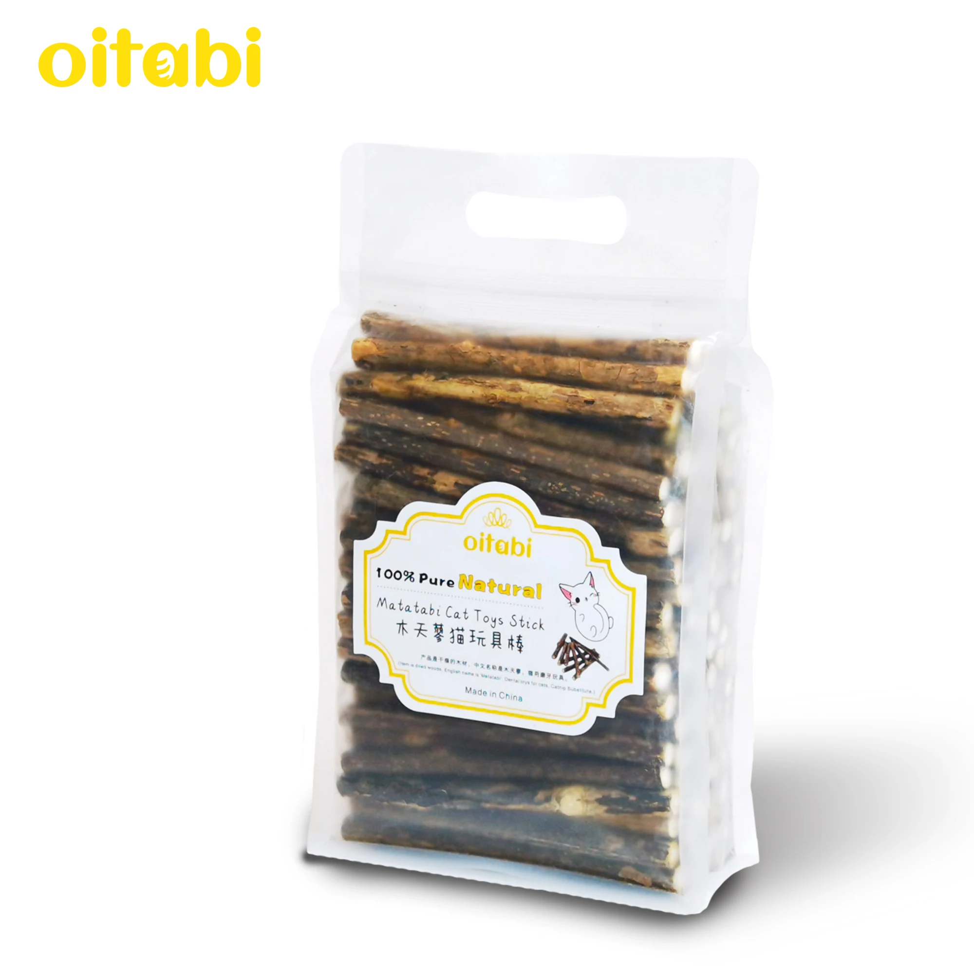 

Oitabi 250g Matatabi Silvervine Sticks Kitty Chew Toys Wooden Stick Kitten Teething Toys Molar Suitable for Cats 120mm x 7-10mm