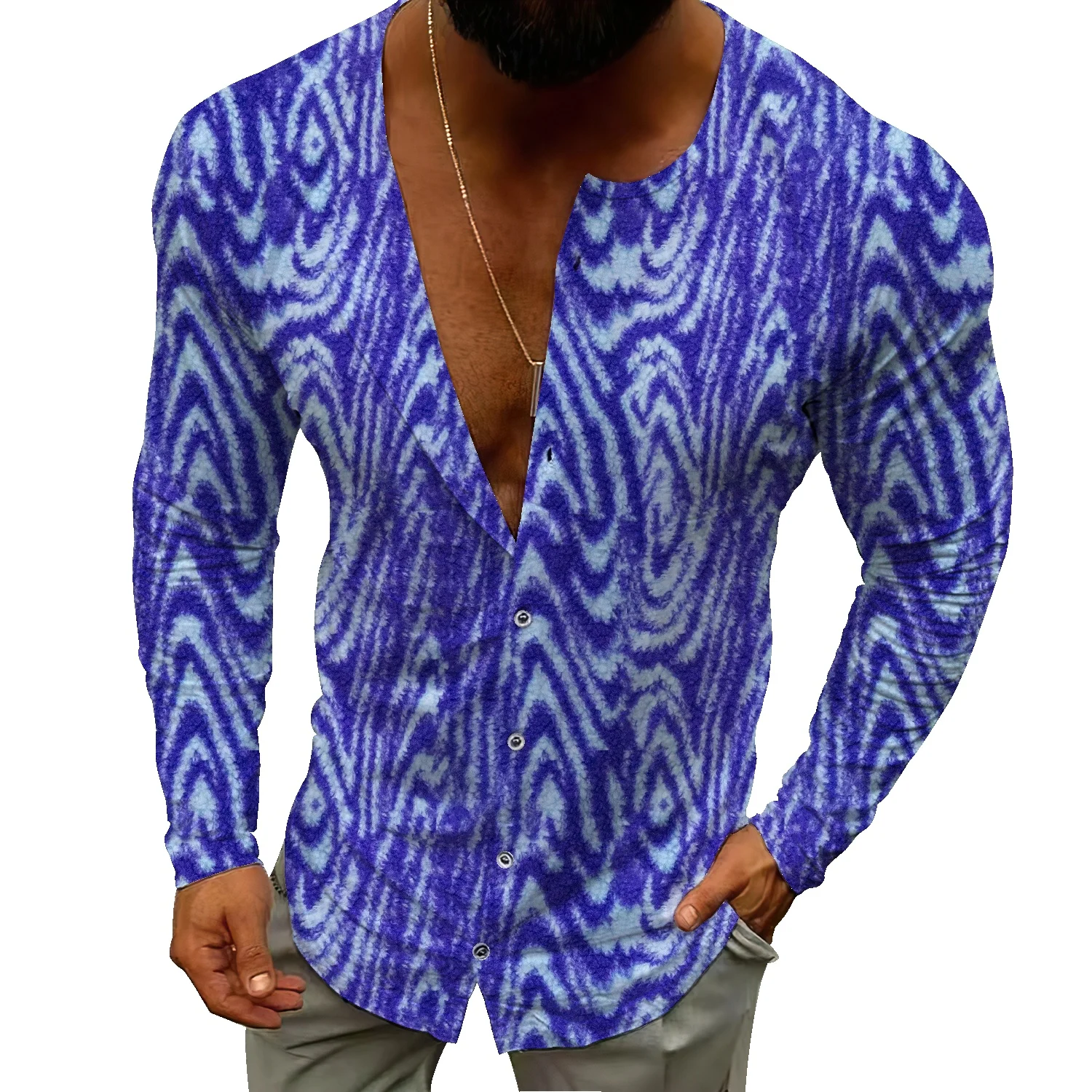 

Tie-dye autumn clothes men's tops one-piece thermal underwear men's cotton sweaters cotton tops winter youth base coats