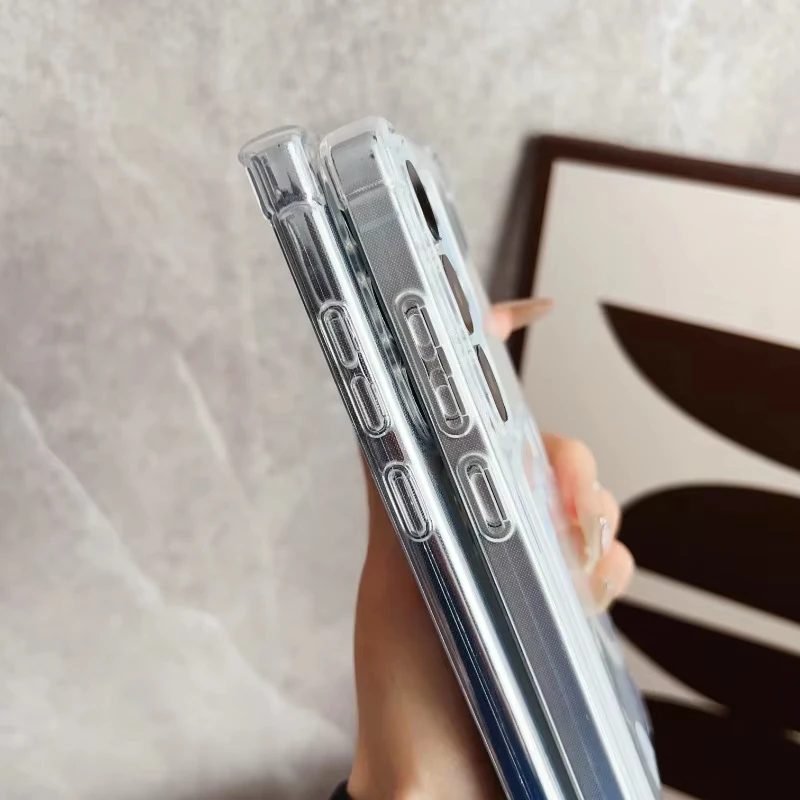 Фото Чехол для телефона Samsung Galaxy A17 S26 S25 S24 Ultra A16 A56 5G A57 A37 A35 A36 A32 A15 A05 A55 A54 S22 S23 с карманом для карт, прозрачный №4