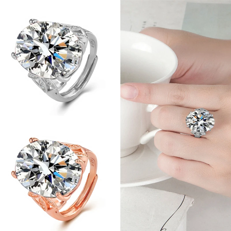 

Кольцо женское из серебра 925 пробы, с кристаллами