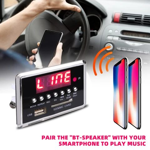 Автомобильный MP3-плеер JQ-D111BT Bluetooth 5.0