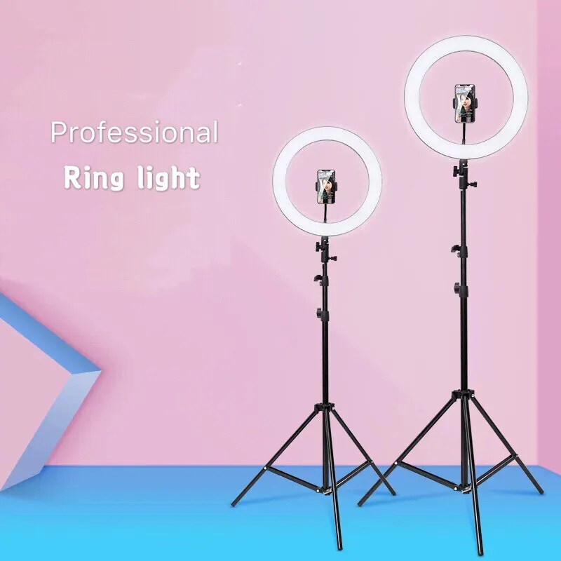 

26cm selfie LED ring light with tripod phone holder