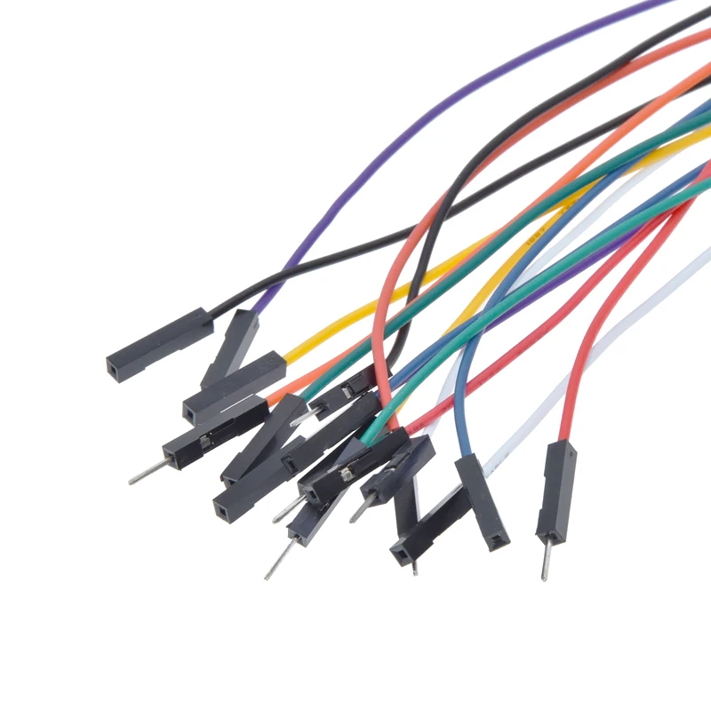 10 шт. 1P супермягкий силиконовый кабель Dupont от бедра к гнезду для Arduino 20 см 2 54 мм