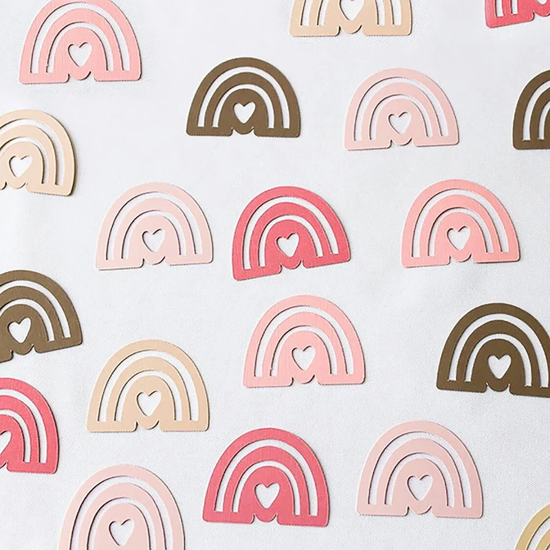 100 шт. богемные украшения в стиле бохо радужная бумага конфетти рассеянный стол