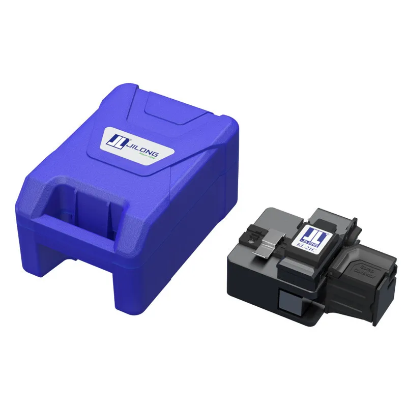 KL-21C Fiber Cleaver FTTH Optical Fiber Cable Cutting Tools Fiber Cable Cutter Knife 16 Surface Blade Metal Material