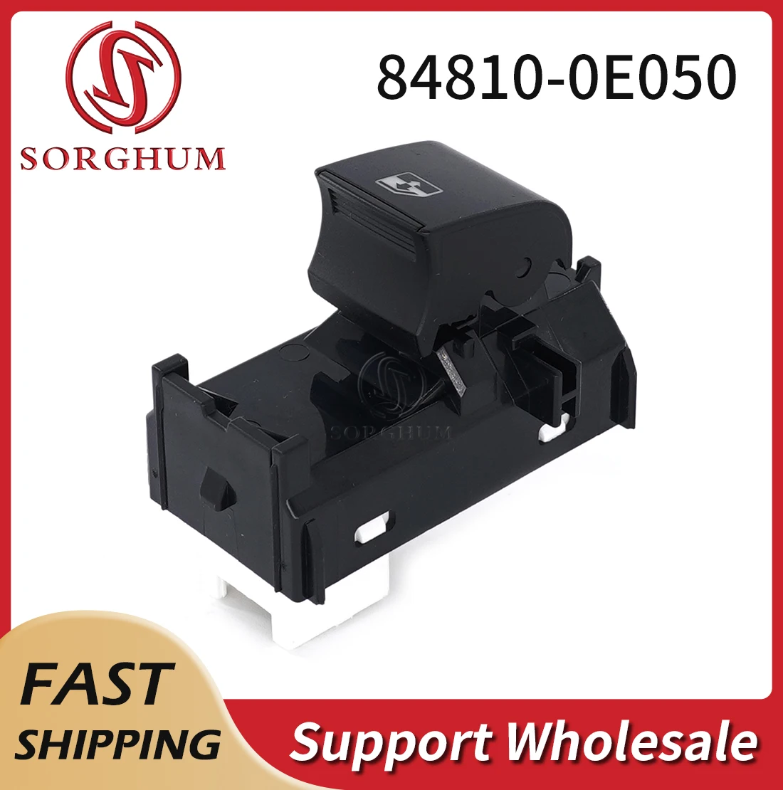 

Sorghum 84810-0E050 Passenger Left Right Lifter Single Button Power Window Switch For Toyota Highlander Hilux Innova 84810-0K080
