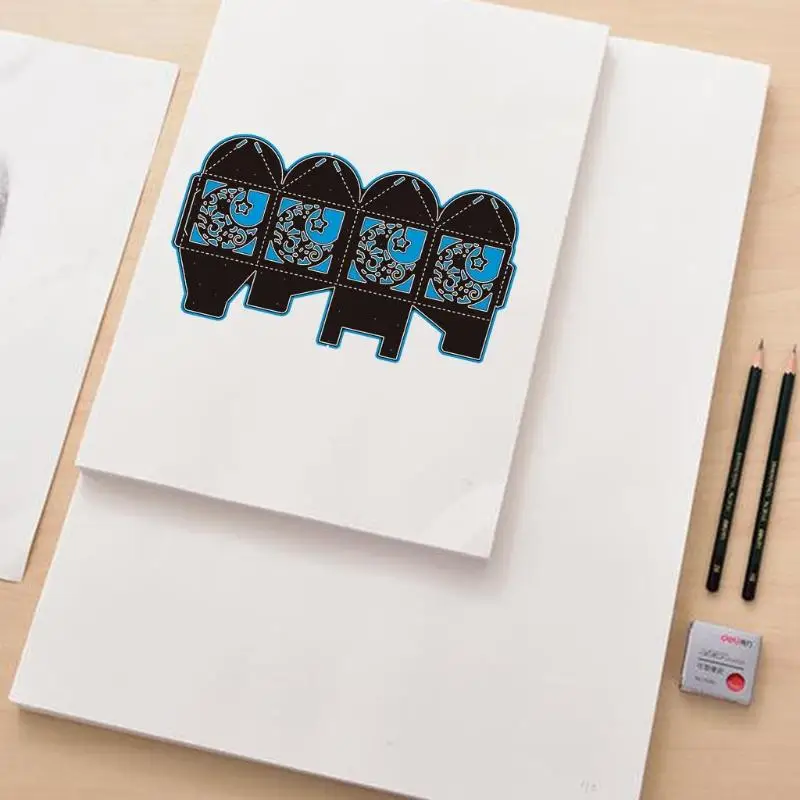 Металлические пресс-формы T21C Star Moon Box для скрапбукинга