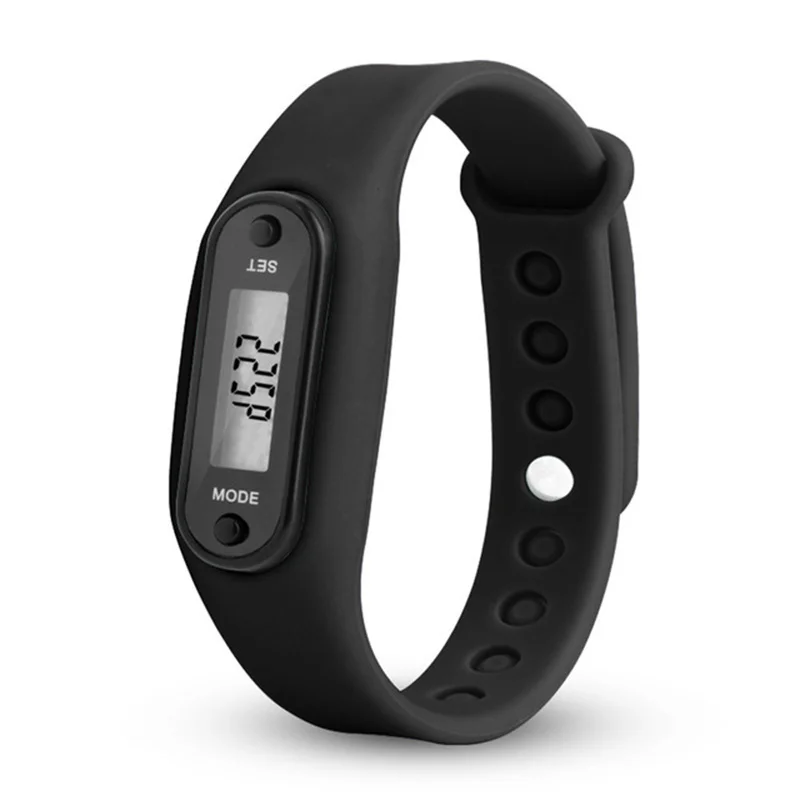 

2023 New Sports Smart Watch Bracelet Colorful Fitness Gauge Step Tracker Digital LCD Pedometer Run Step Walking Calorie Counter