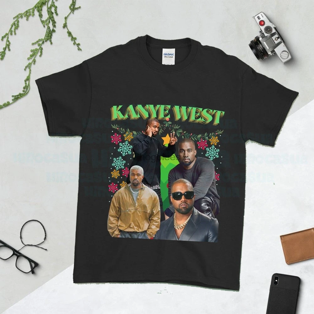 Винтажная футболка унисекс Kanye West Graphic Модель 401 в стиле 90-х |