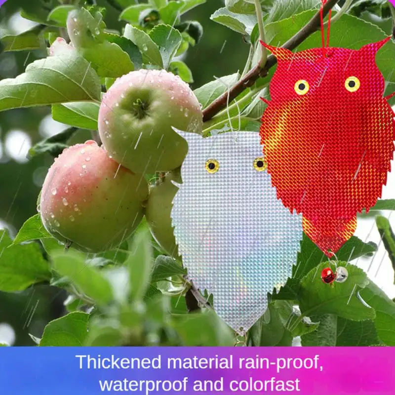 

Double-sided Laser Reflective Bird Repellent New Owl Shape Agricultural Orchard Garden Bird Repellent Scare Bird Balcony