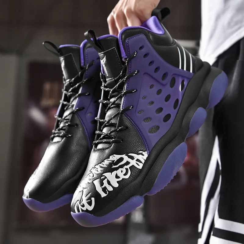 Mamba Strip High Top Thermal Basketball Shoes Men's Non-Slip Running Sneaker