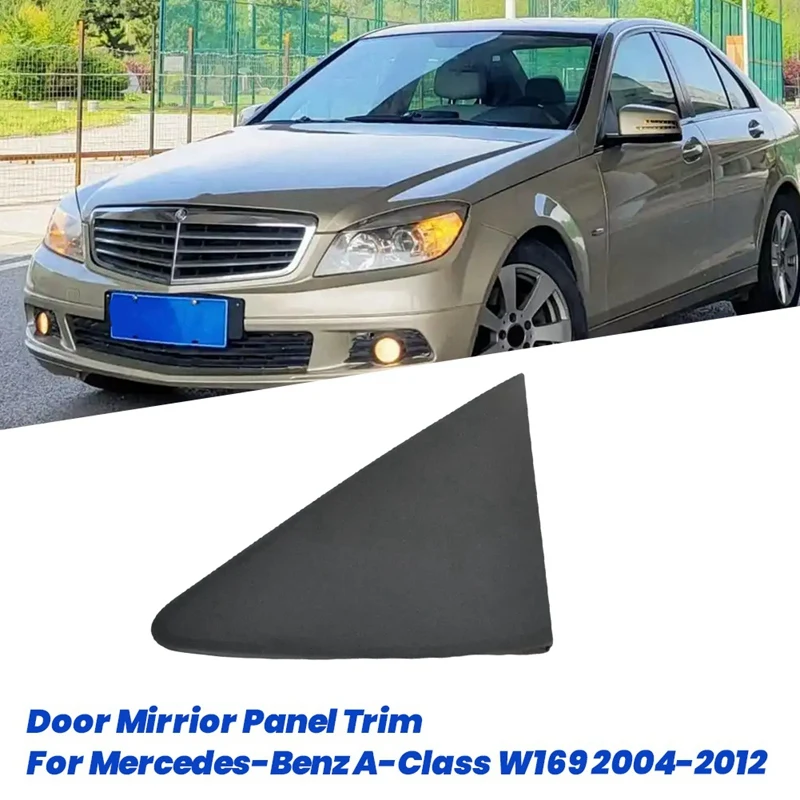 1Pair Door Mirrior Panel Trim A1696900187 A1696900287 For Mercedes-Benz A-Class W169 2004-2012 Rearview Triangle Molding