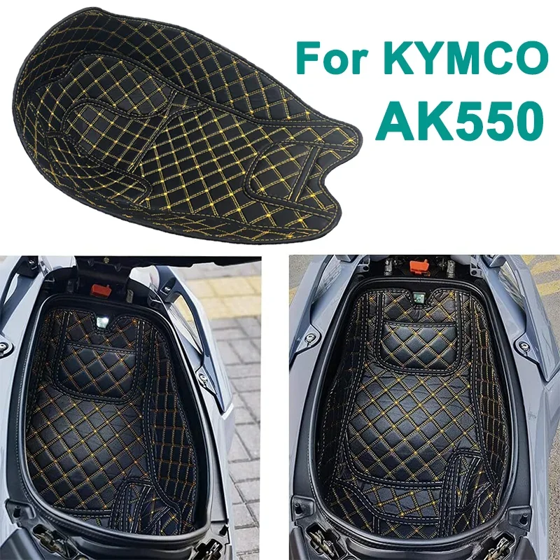 Фото Для KYMCO AK550 мотоцикла из искусственной кожи, задний багажник, вкладыш, защита сиденья мотоцикла, ковш, коврик для мотоцикла KYMCO AK550 №1