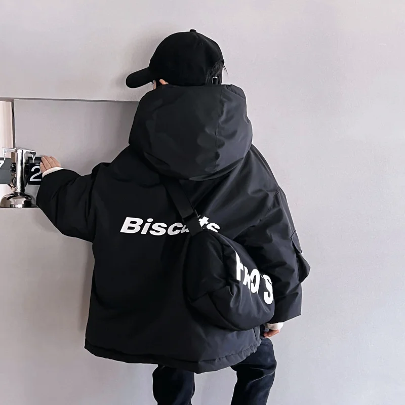 Пуховик для мальчиков из хлопка ветрозащитная верхняя одежда отправка мешков