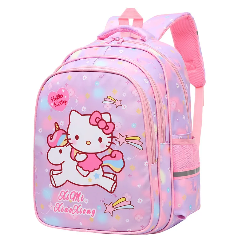 Primary School Student Schoolbag Cartoon Backpack Kindergarten Lovely Bag Large-Capacity Backpack Children Cartoon Cat Backpack