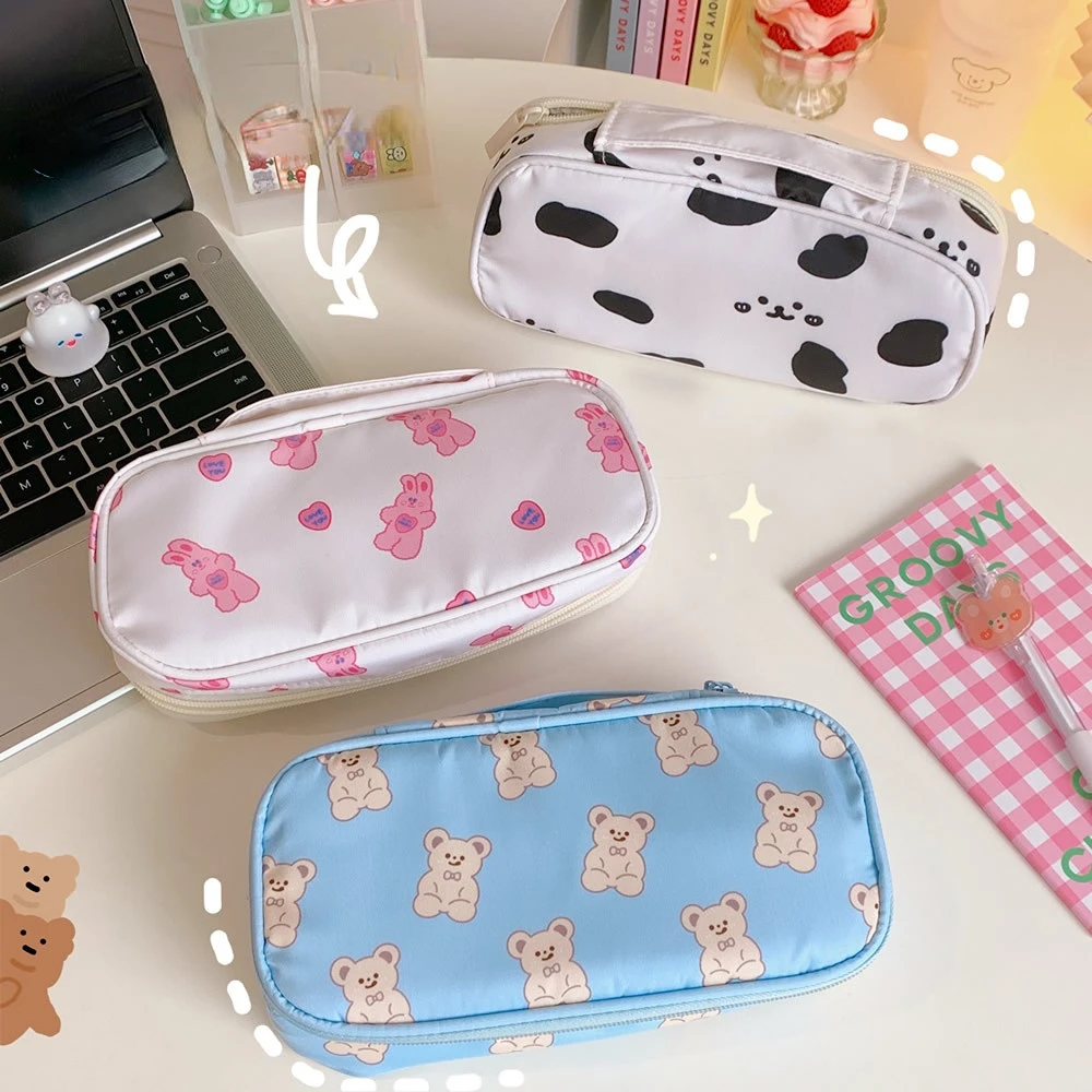 

Large Capacity Pen Bag Ins Japanese Style Original High Value Stationery Storage Bag Cute Sweet Student Pen Box Household Tools