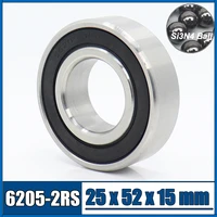 6205 hybrid ceramic bearing 255215 mm abec 1 1pc industry motor spindle 6205hc hybrids si3n4 ball bearings 3nc 6205rs