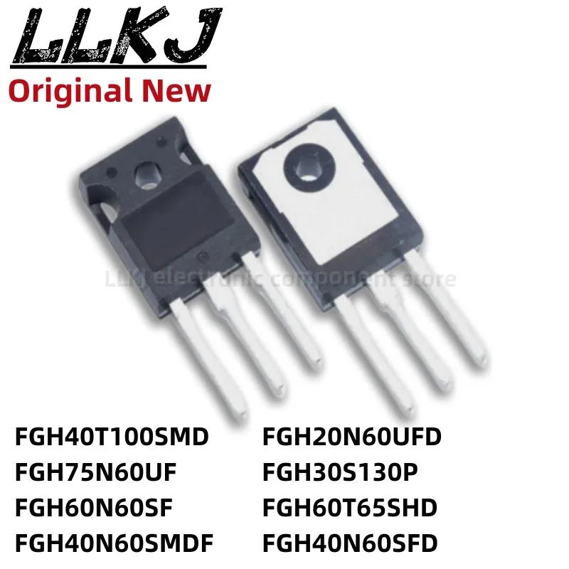 1 шт. FGH40T100SMD FGH75N60UF FGH60N60SF FGH40N60SMDF FGH20N60UFD FGH30S130P FGH60T65SHD FGH40N60SFD TO247 MOS FET TO-247