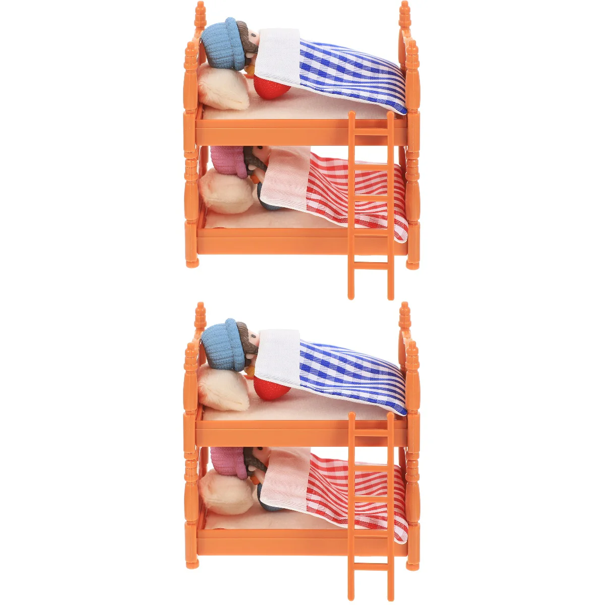 

2 Sets Set Miniature Bed Decoration House Furniture Model Ornament